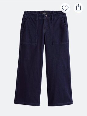 Liverpool Wide Leg Cargo Indigo Jean. Sz 8.